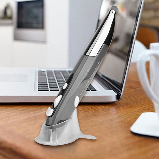 Grey Wireless Optical Pen Mouse