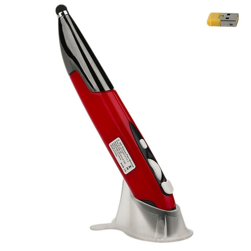 Red Wireless Optical Pen Mouse