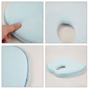 Blue Anti-Flathead Baby Pillow