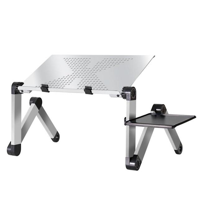 Silver Adjustable Laptop Desk