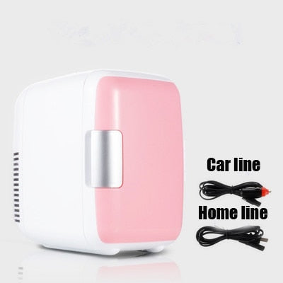 Pink Refrigerator With Cable