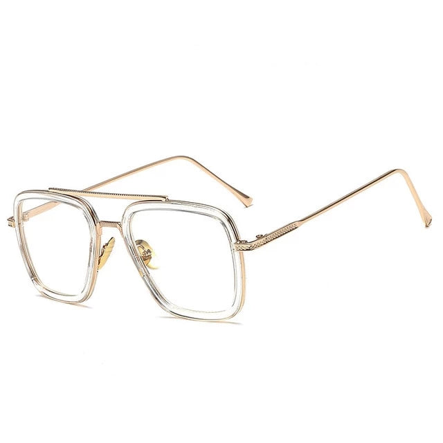 Clear Lens Gold Frame Sunglass