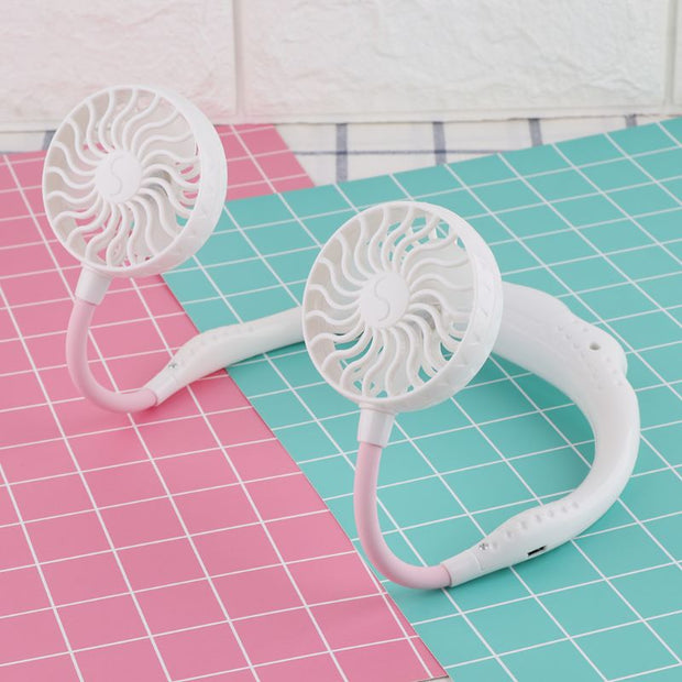 White Headset Fan